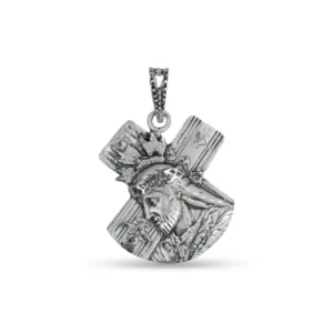 Medalla Jesús Nazareno imagen en plata de ley