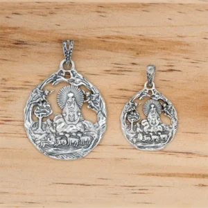 Virgen de la Cabeza Aparición medalla en plata de ley.